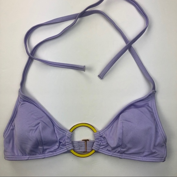 Victoria's Secret Swimsuit purple O-ring top - Picture 2 of 3